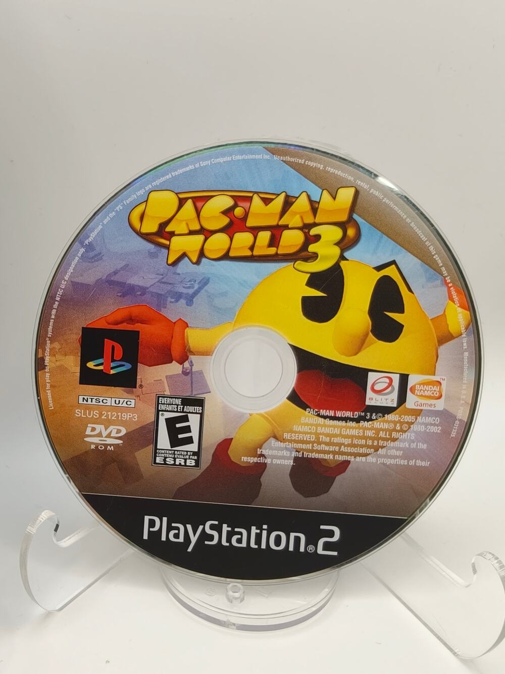Pac-Man World 3 PS2 Disc Only Tested Bandai Namco